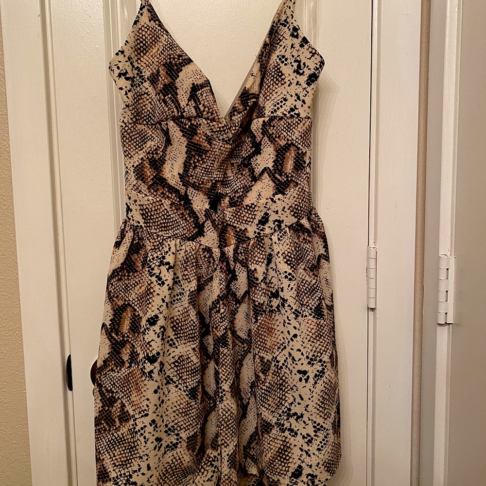 Snake Print Romper